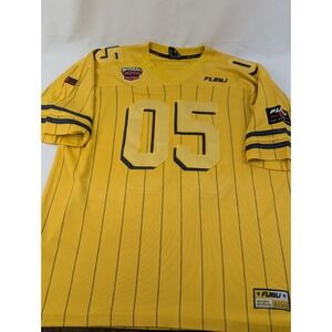 Vintage Fubu 05 Jersey  XL  Yellow Hip Hop Champions * Read